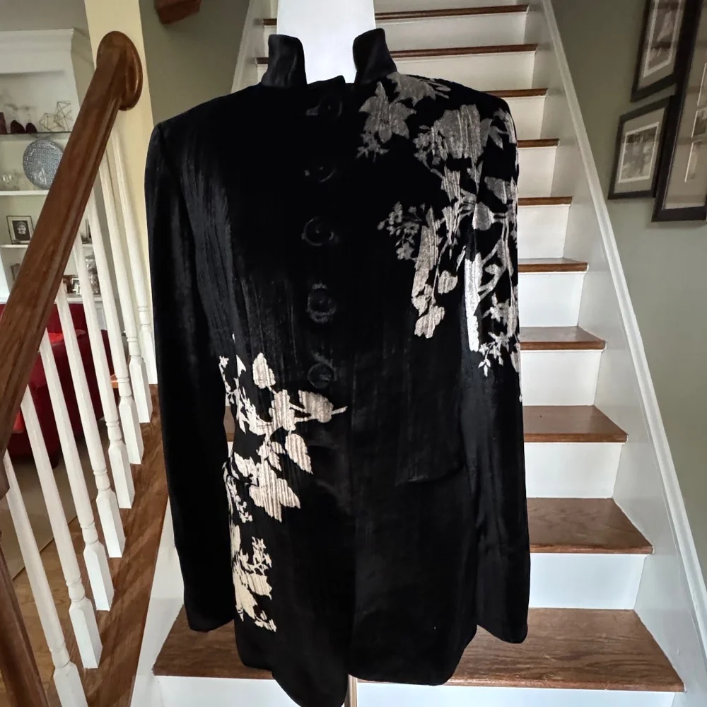 Dana Buchman Velvet Jacket Sz 4 - Picture 1 of 10